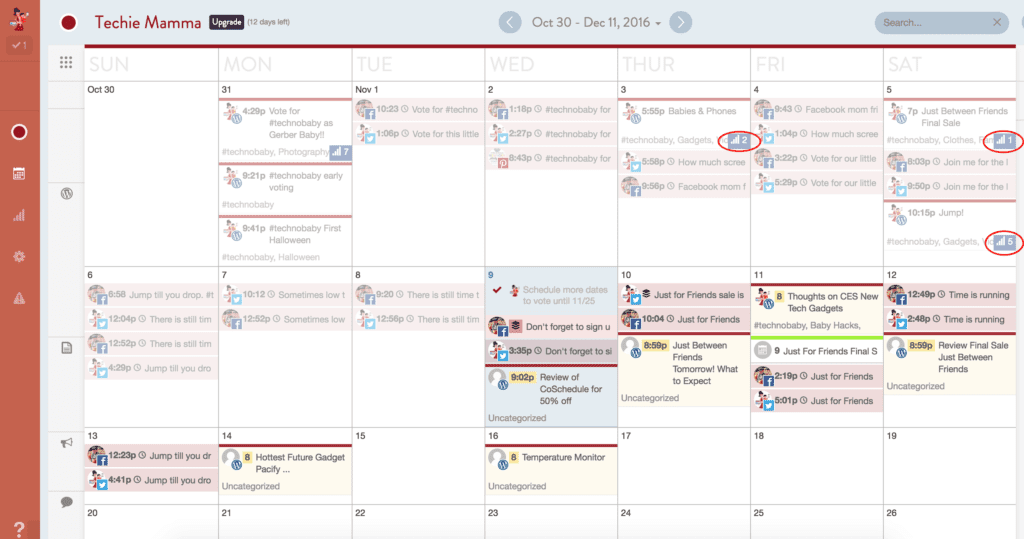 Full Calendar in CoSchedule