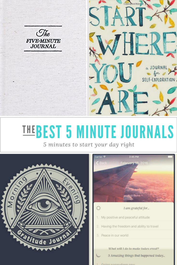 Best 5 minute journals Best 5 minute journals