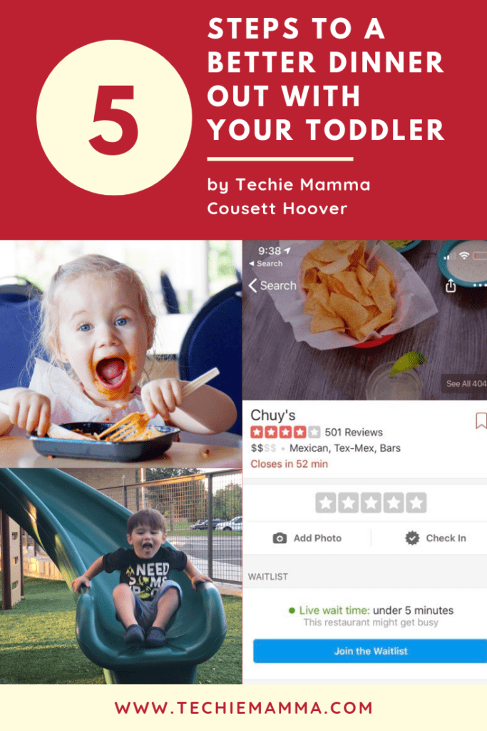 5 Steps to a better dinner out with your toddler