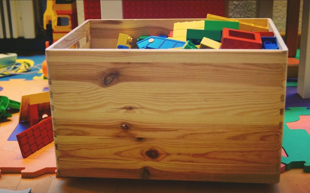 Store toys in chests without heavy lids or lids that are lockable.