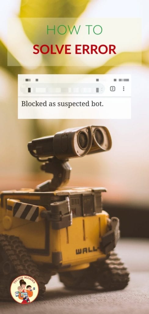 Blocked as a Suspected Bot WordPress Error Pin for Later