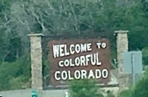 Welcome to Colorful Colorado Road Sign