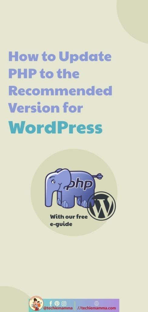 How to update PHP to the Recommended Version for WordPress