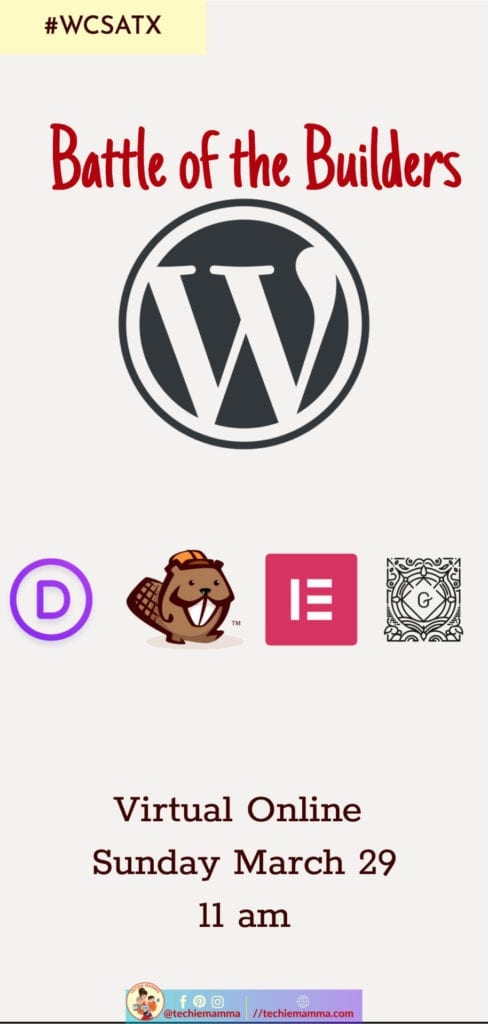WordCamp WordPress Page Builder Compared Divi Beaver Builder Elementor Gutenberg