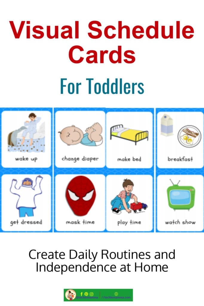 Visual Schedule Cards for Toddlers