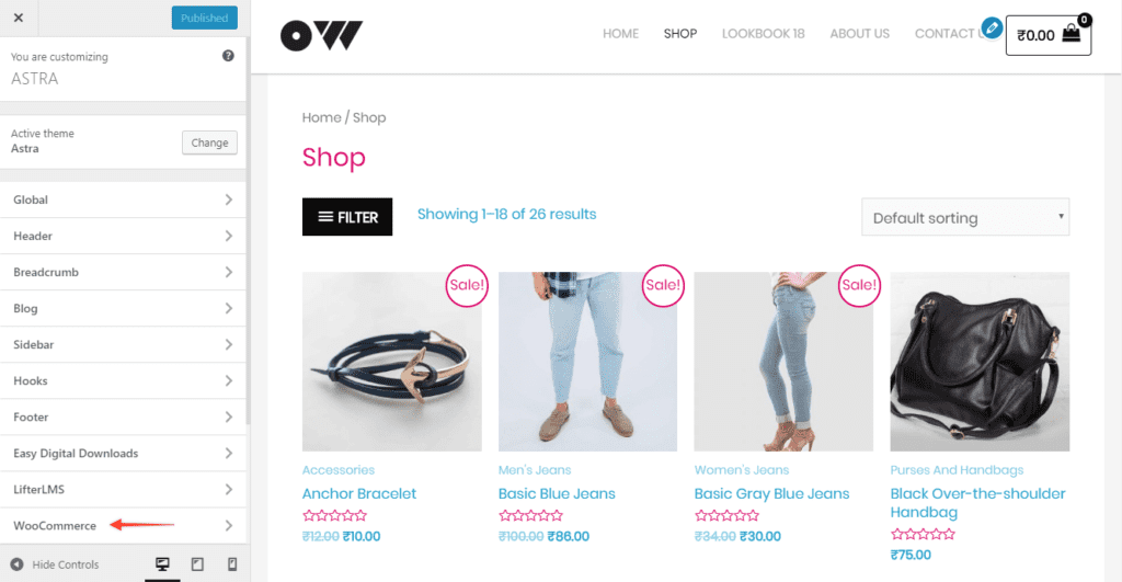 The free Astra Theme has WooCommerce styling built in. 