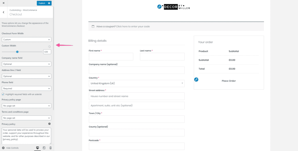 In Astra Pro there is a full panel of WooCommerce settings.
