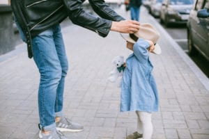 Child wearing a hat during daylight