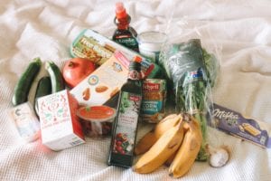 When your fridge is empty and looking a little lifeless, coming home with bags full of fresh food is just the best. Couldn’t help but get a snap when it looks this colourful!