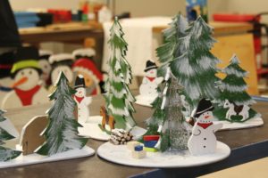 christmas, snowmen, workshop